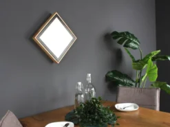 LED Wandleuchte SOLSTAR für Wand & Decke Holzdesign, Quadrat 28x28cm
