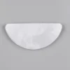 LED Wandleuchte UMBRIA extra flach, Weiß marmoriert, halbrund, Breite 25,5cm