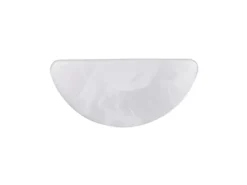 LED Wandleuchte UMBRIA extra flach, Weiß marmoriert, halbrund, Breite 25,5cm