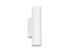LED Wandleuchte Up and Down Weiß mit Schalter, Höhe 18cm