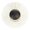 LED Wandleuchte VARRAS Schwarz / Gold, Ø 30cm