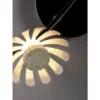 LED Wandstrahler BLOOM, Metall in Blattsilber, Breite 10cm