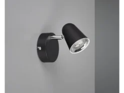 LED Wandstrahler & Deckenspot TOULOUSE Schwarz, Breite 9cm