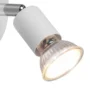 LED Wandstrahler 1 flammig Metall Weiß, Breite 8cm