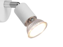 LED Wandstrahler 1 flammig Metall Weiß, Breite 8cm