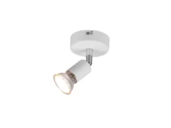 LED Wandstrahler 1 flammig Metall Weiß, Breite 8cm
