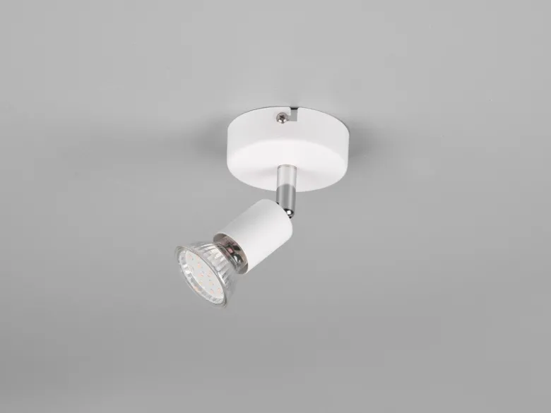 LED Wandstrahler 1 flammig Metall Weiß, Breite 8cm