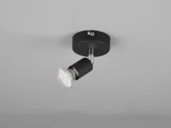 LED Wandstrahler 1 flammig Metall Schwarz, Breite 8cm