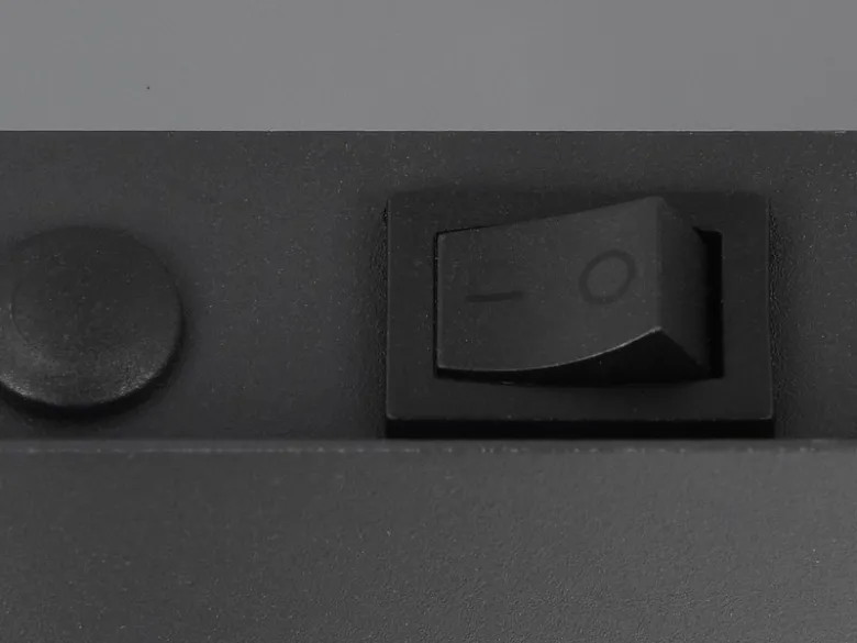 LED Wandstrahler Metall Schwarz / Coffee mit Schalter, Breite 12cm