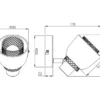 LED Wandstrahler Metall Schwarz Gold mit Drahtgeflecht, Breite 10cm