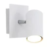 LED Wandstrahler Metall Weiß mit schwenkbarem Spot, Breite 12cm
