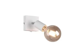 LED Wandstrahler Spot Weiß mit Schalter, Breite 9cm