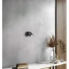LED Wandstrahler VANO Schwarz mit Schalter, Breite 8cm