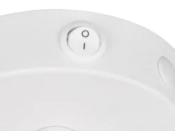 LED Wandstrahler Weiß mit Schalter & Stanzmuster, Breite 12cm