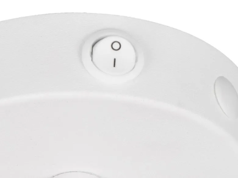LED Wandstrahler Weiß mit Schalter & Stanzmuster, Breite 12cm