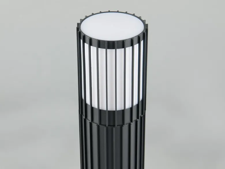 LED Wegeleuchte Aluminium Anthrazit, für Reihenschaltung geeignet, Höhe 100cm