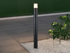 LED Wegeleuchte Aluminium Anthrazit, für Reihenschaltung geeignet, Höhe 100cm