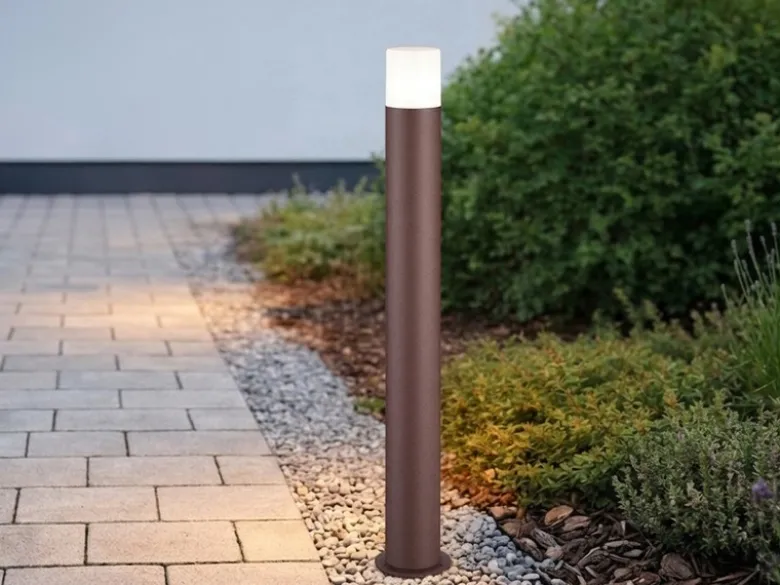 LED Wegeleuchte aus Aluminium in Rostoptik E27, Höhe 80cm
