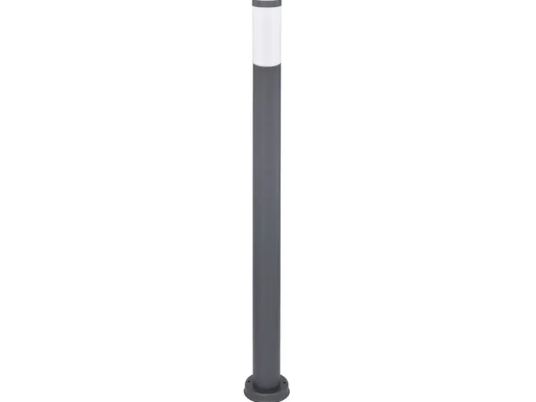 LED Wegeleuchte aus Edelstahl in Anthrazit & Opal, Höhe 110cm