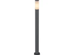 LED Wegeleuchte aus Edelstahl in Anthrazit & Opal, Höhe 110cm