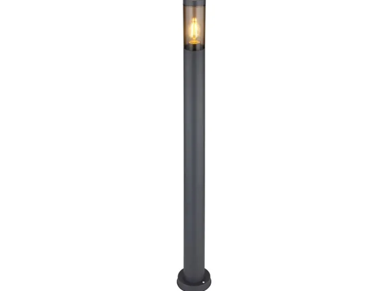 LED Wegeleuchte aus Edelstahl in Anthrazit & Rauch, Höhe 110cm