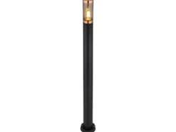 LED Wegeleuchte aus Edelstahl in Schwarz & Kupfer, Höhe 110cm