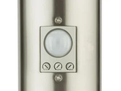 LED Wegeleuchte aus Edelstahl Silber mit Bewegungsmelder, Höhe 110cm