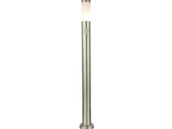 LED Wegeleuchte aus Edelstahl Silber mit Bewegungsmelder, Höhe 110cm