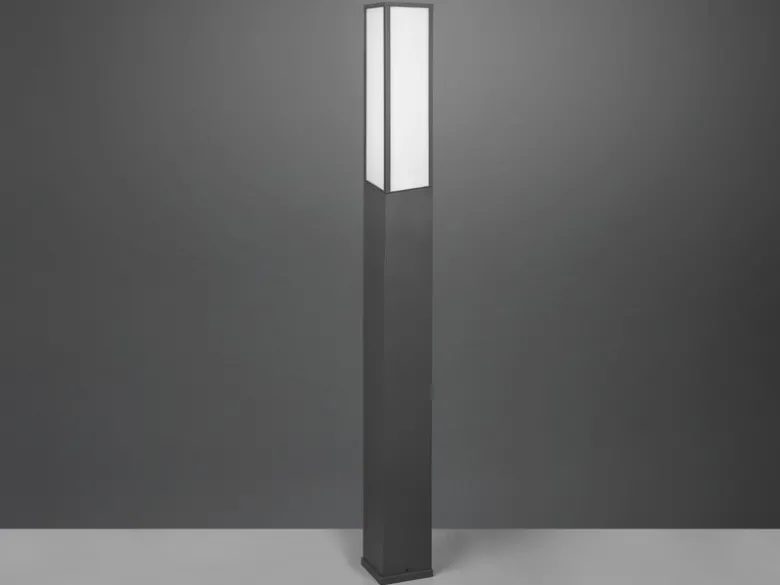 LED Wegeleuchte 2er Set eckig in Anthrazit, Höhe 155cm, IP54