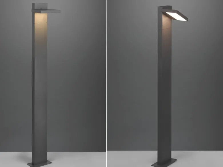 LED Wegeleuchte 2er Set schwenkbar in Anthrazit, Höhe 100cm, IP54