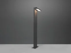 LED Wegeleuchte 2er Set schwenkbar mit Bewegungsmelder in Anthrazit