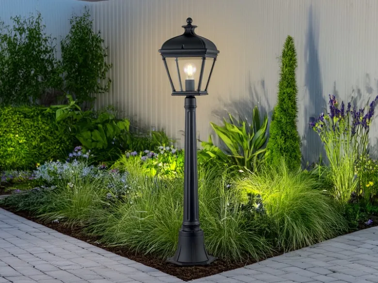 LED Wegeleuchte Garten Laterne im Landhausstil, Höhe 104cm