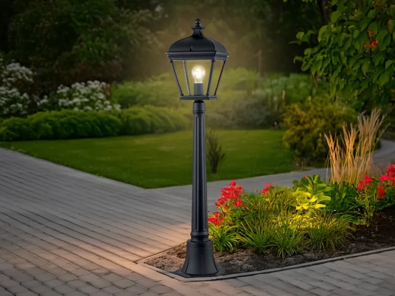 LED Wegeleuchte Garten Laterne im Landhausstil, Höhe 104cm