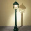LED Wegeleuchte im Landhausstil, Gartenlaterne Grün, Höhe 118cm