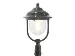 LED Wegeleuchte im Landhausstil, Gartenlaterne Grün, Höhe 118cm
