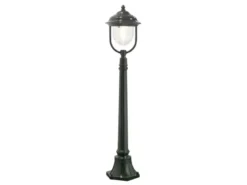 LED Wegeleuchte im Landhausstil, Gartenlaterne Grün, Höhe 118cm