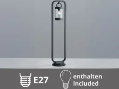 LED Wegeleuchte Landhausstil, Laterne in Anthrazit, Höhe 100cm