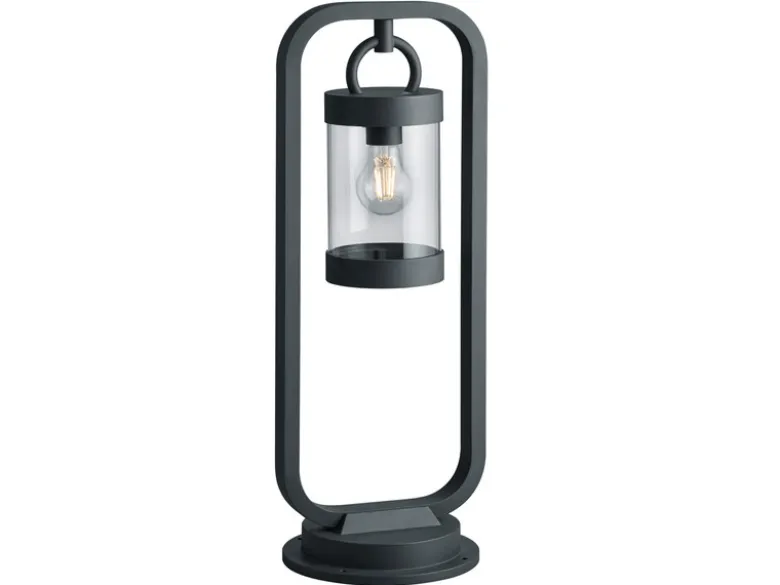 LED Wegeleuchte Landhausstil, Laterne in Anthrazit, Höhe 60cm