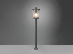 LED Wegeleuchte Laterne aus Aluminium Anthrazit, Höhe 100cm