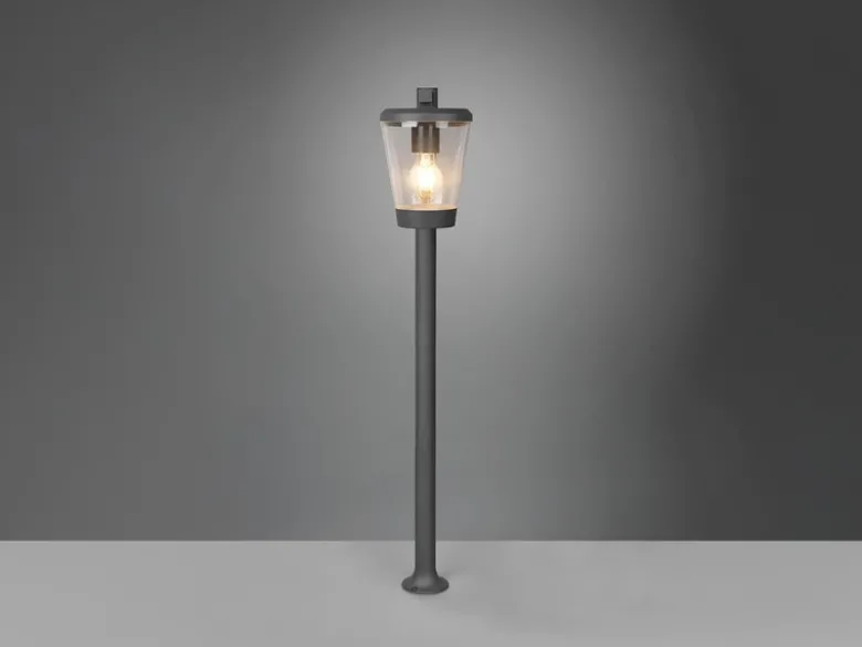 LED Wegeleuchte Laterne aus Aluminium Anthrazit, Höhe 100cm