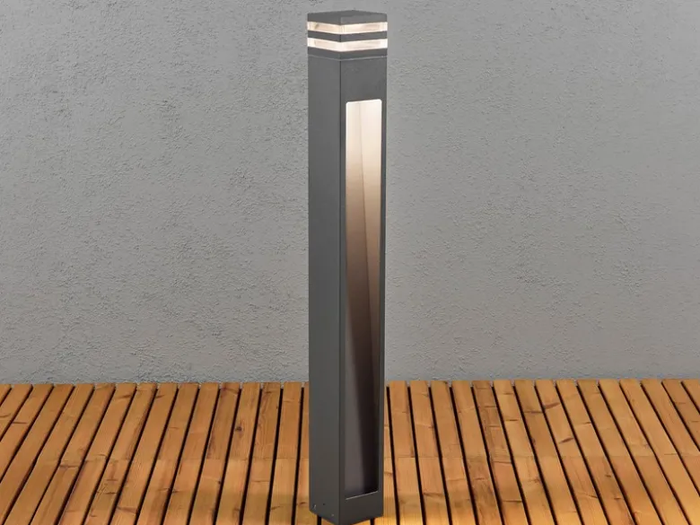 LED Wegeleuchte MASSA aus Aluminium Anthrazit, Höhe 100cm