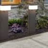 LED Wegeleuchte mit Bewegungsmelder 2er SET Anthrazit, Höhe 80cm