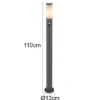 LED Wegeleuchte mit Bewegungsmelder in Anthrazit & Opal, Höhe 110cm
