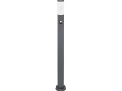 LED Wegeleuchte mit Bewegungsmelder in Anthrazit & Opal, Höhe 110cm