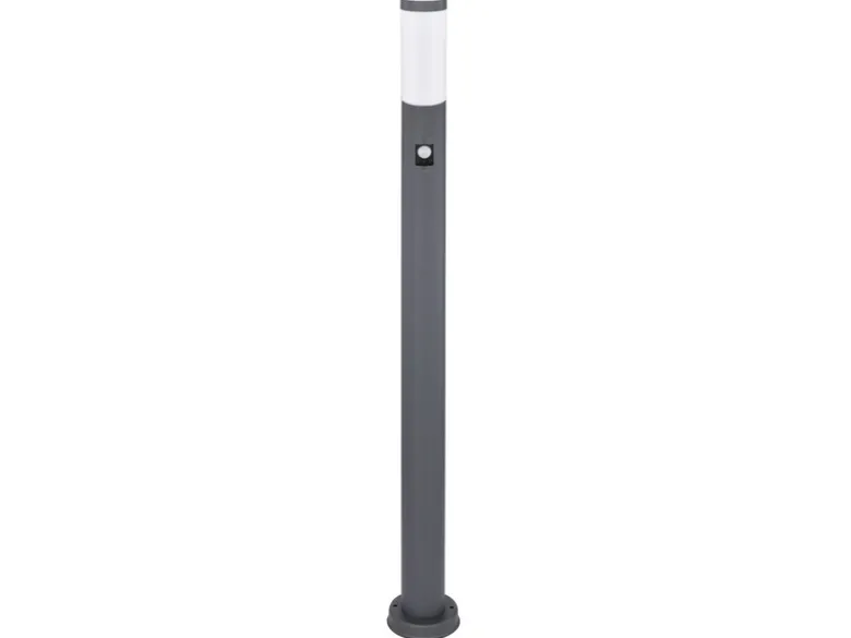 LED Wegeleuchte mit Bewegungsmelder in Anthrazit & Opal, Höhe 110cm