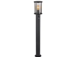 LED Wegeleuchte mit Bewegungsmelder aus Edelstahl mit Rauchglas, H: 100cm