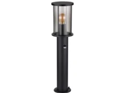 LED Wegeleuchte mit Bewegungsmelder aus Edelstahl mit Rauchglas, H: 60cm