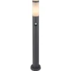 LED Wegeleuchte mit Bewegungsmelder in Anthrazit & Opal, Höhe 80cm