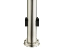 LED Wegeleuchte mit Bewegungsmelder & Steckdosen in Silber, H 110cm