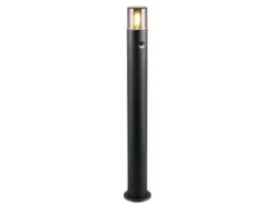 LED Wegeleuchte Schwarz Rauchgrau mit Bewegungsmelder, Höhe 80cm